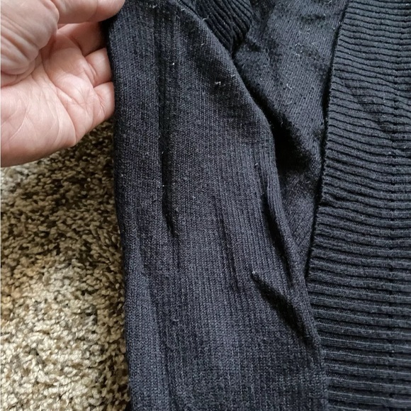 Lululemon 8 Transformation Cardigan Black Gray Reversible Pocket Open Front, I - Picture 3 of 7